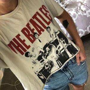 Beatles Cropped Concert Band Tee